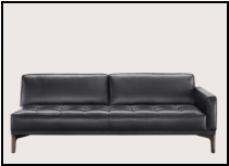 Wenn ntig, kann man dieses Sofa vrbergehend auch mal als Schlafplatz nutzen.